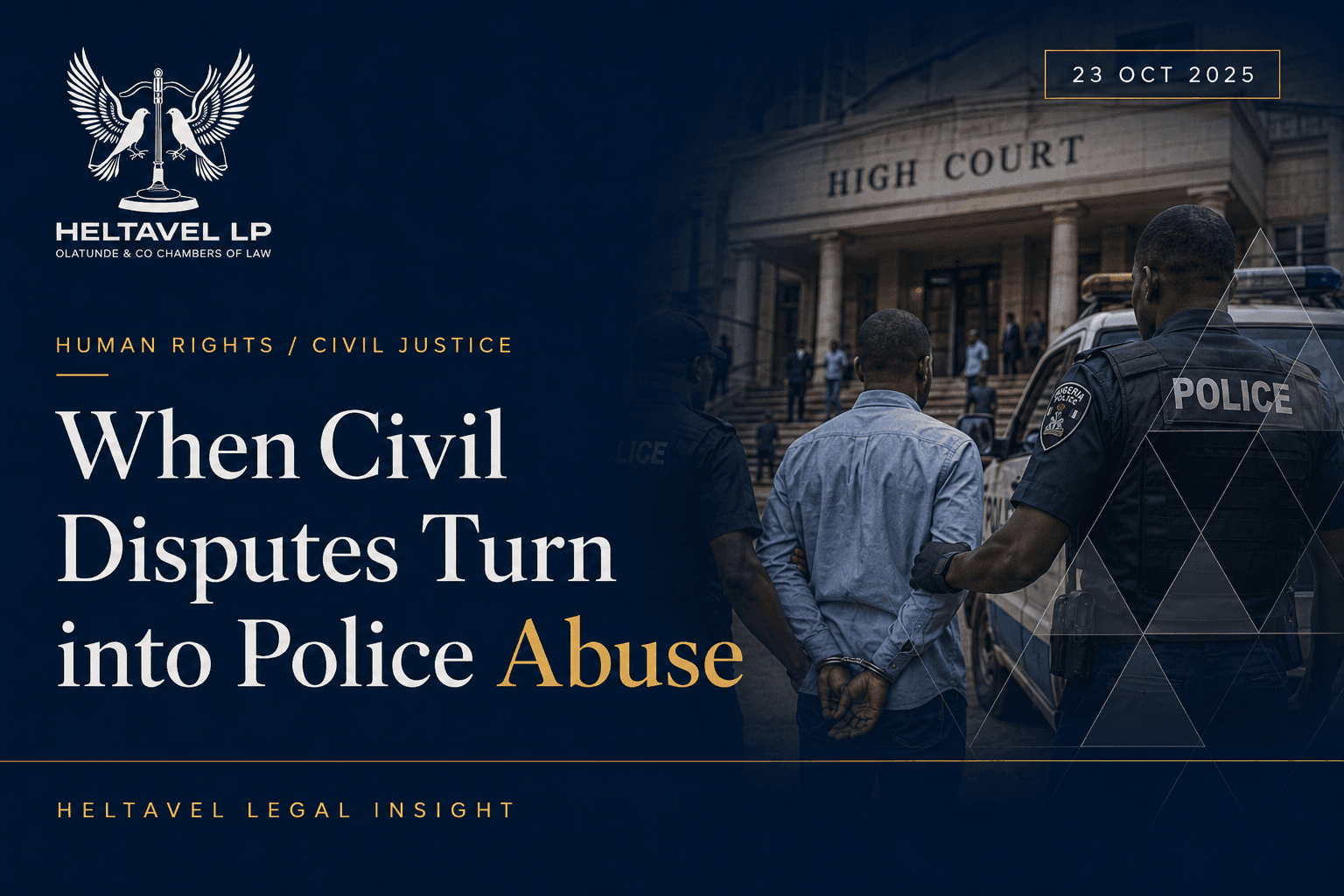 Featured graphic for When Civil Disputes Turn Into Police Abuse